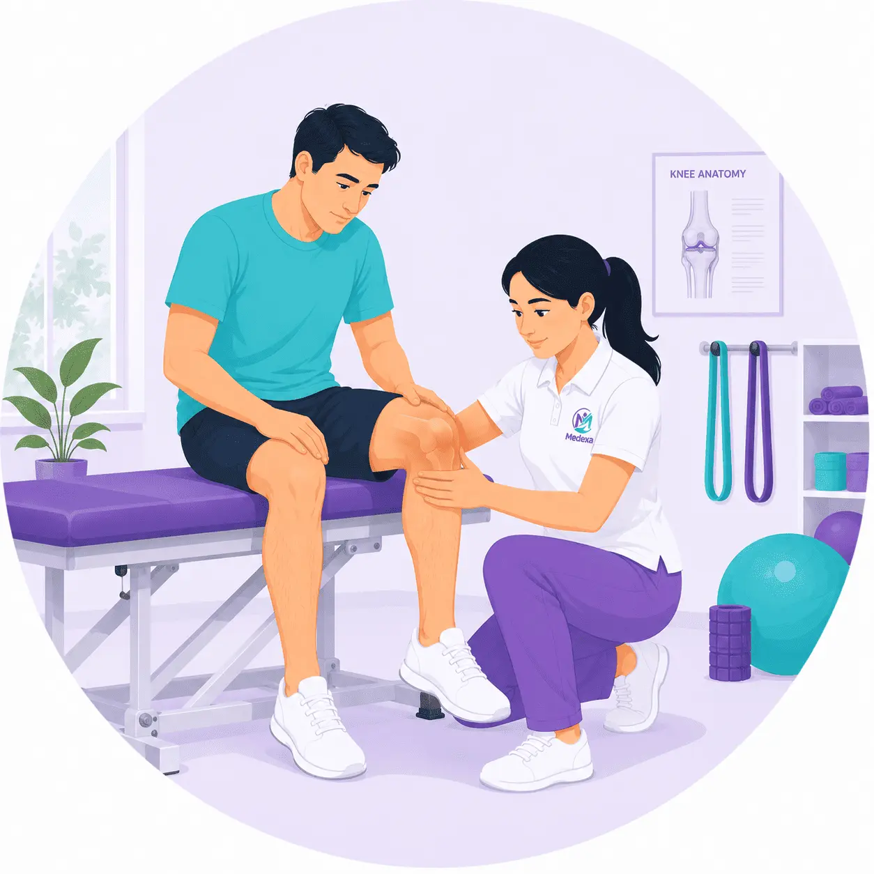 Knee Pain Physiotherapy at Home